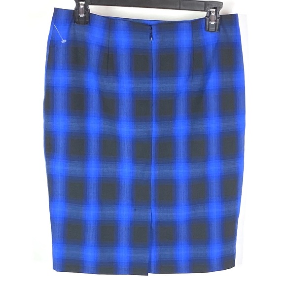 🌸 The Limited Sapphire Plaid Pencil Skirt 1200 - Picture 3 of 6